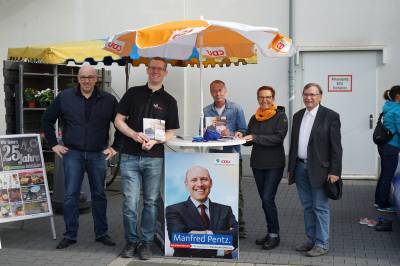 Infostand am 22.09.2018 vor dem EDEKA in Mnster