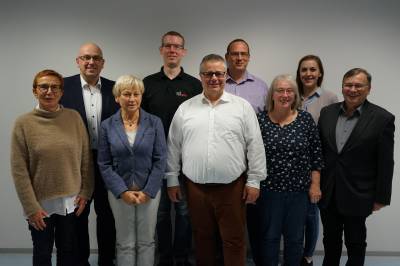 Der neu gewhlte CDU Vorstand und der Brgermeister Kandidat Joachim Schledt